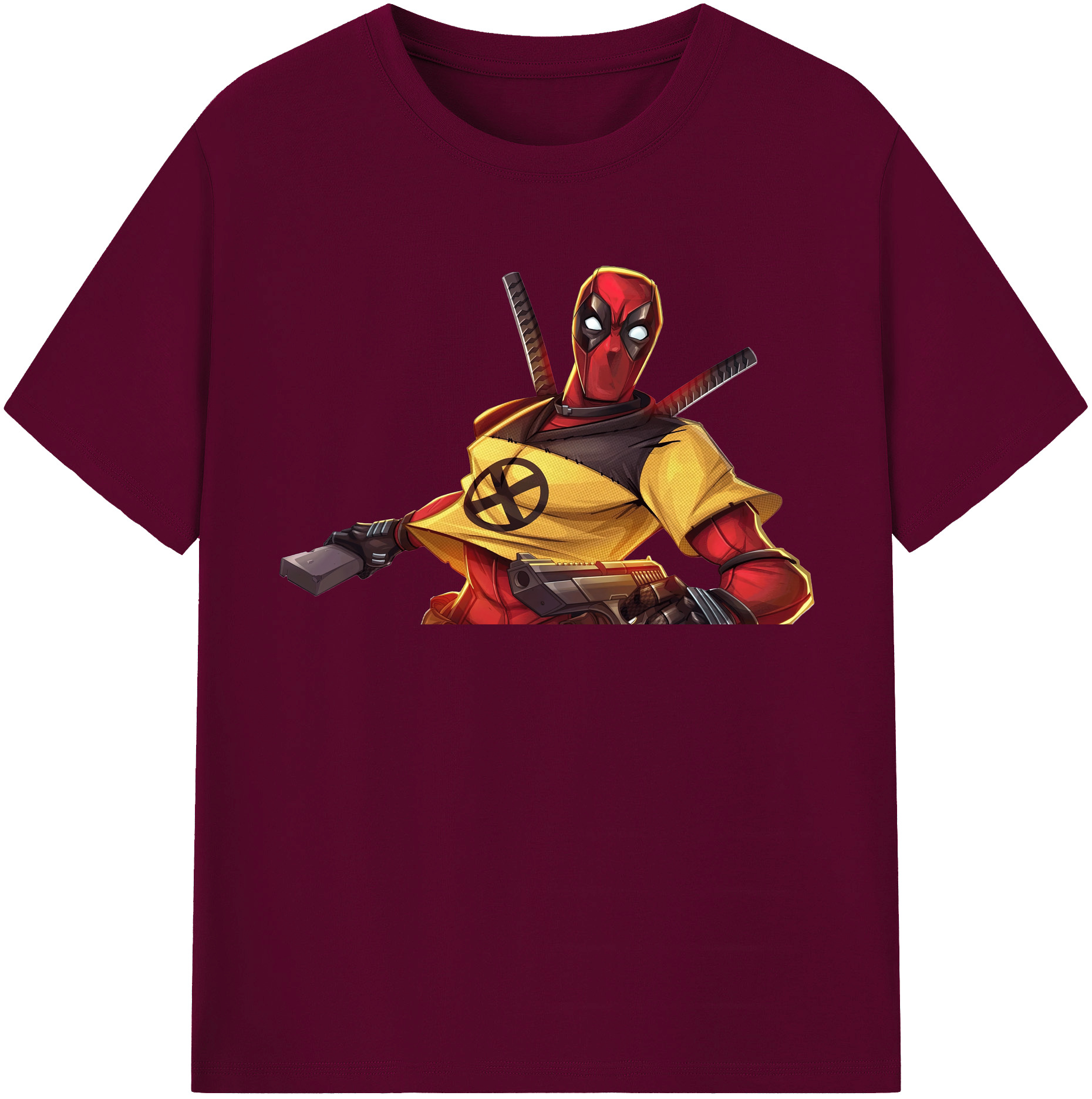 （画像用） Deadpool デッドプール レディースカジュアルプリントTシャツ（綿100％）
